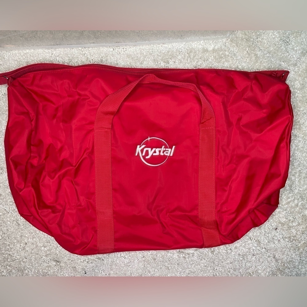 Vintage Krystal’s Hamburger Toppers Insulated Cooler Tote Bag NWT